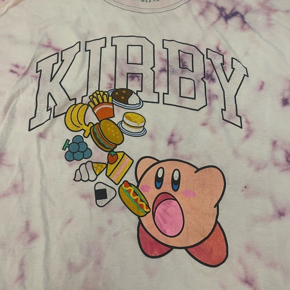 Kirby Nintendo custom tie dye purple pink T-shirt men’s size 2XL SOLD - Picture 3 of 6